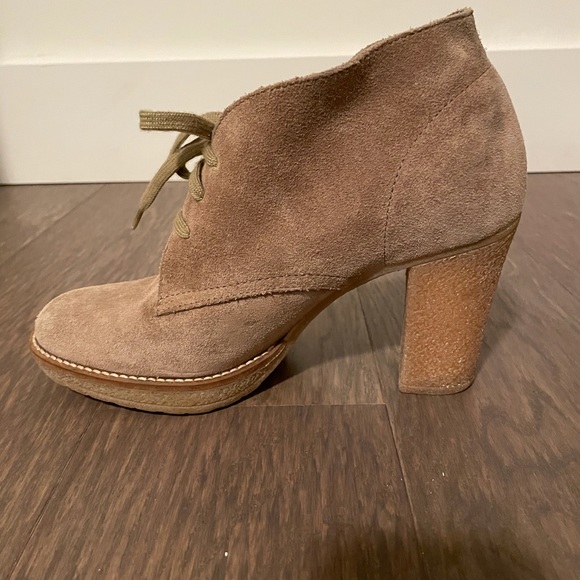 J.Crew beige leather bootie size 8 made in Italy - Picture 5 of 8
